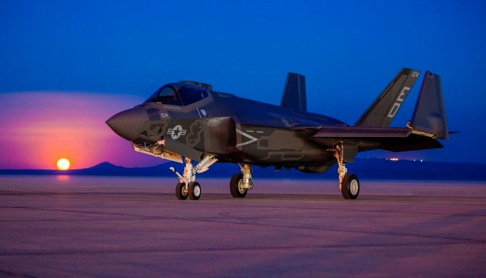 (Photo credit: Lockheed Martin) Aerospace - commercial and military - remains a strong market for machining and other manufacturing processes. Shown here is the F-35 Lightning II fighter from Lockheed Martin, which is being built for the U.S. and a dozen other countries.