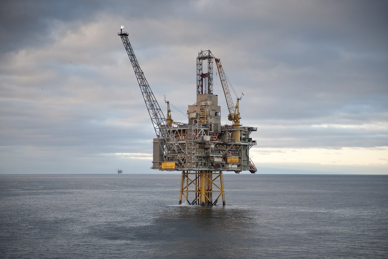 A Statoil gas rig in the Norwegian Sea