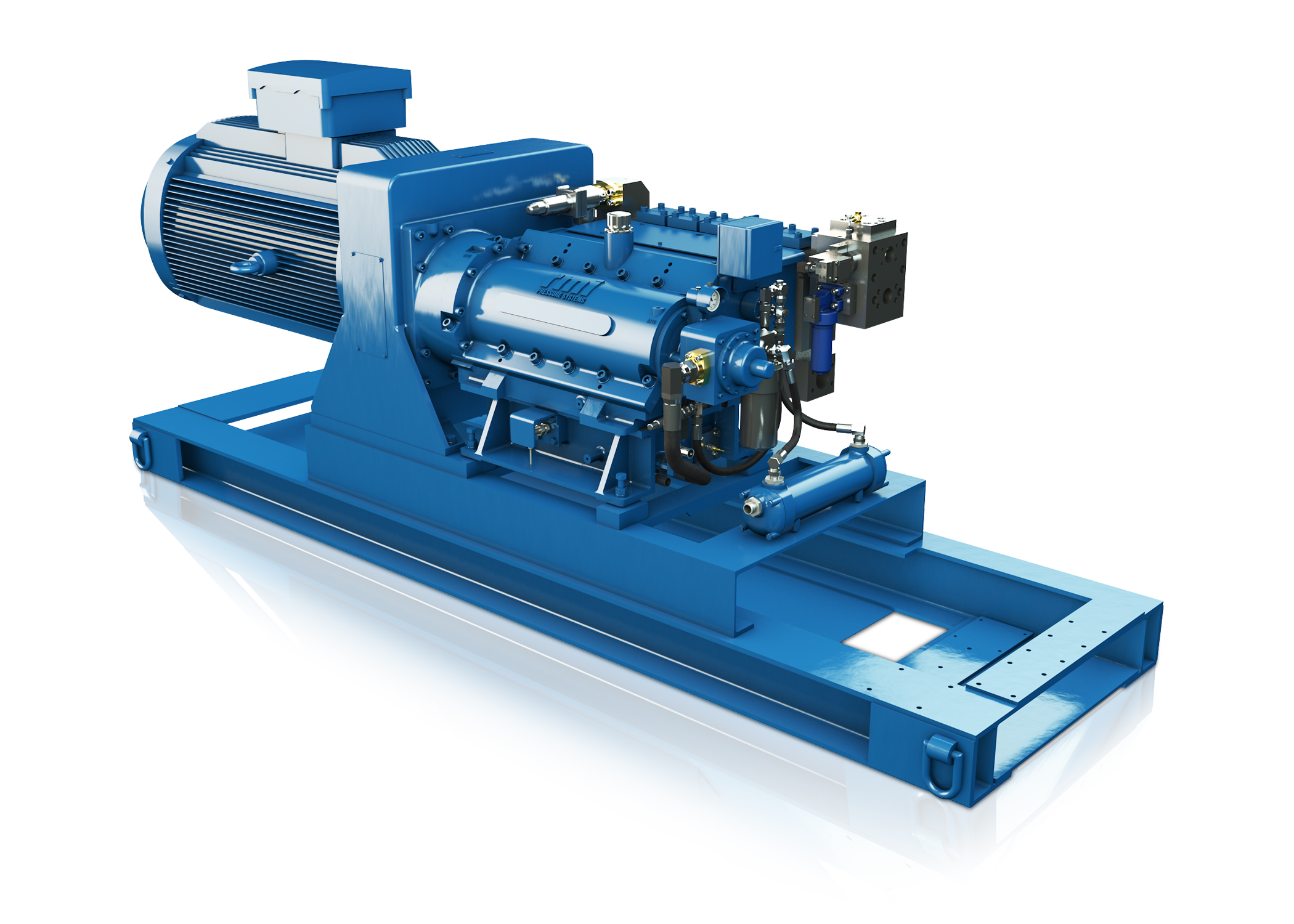 The Quinmax S500 pumping system generates flow of up to 1,100 L/min and pressure to 1,000 bar.